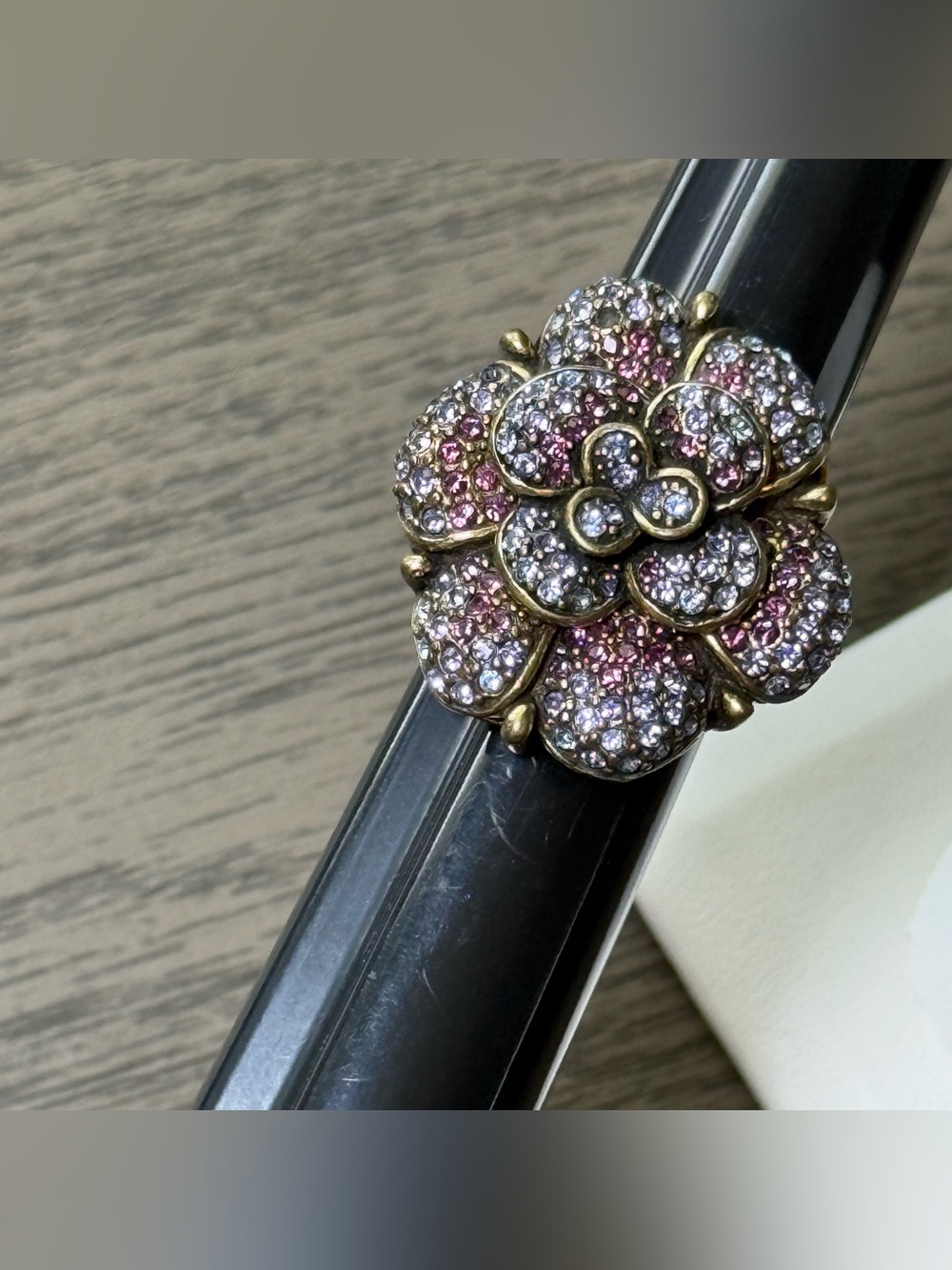 Vintage Heidi Daus Petal Profusion Statement Ring